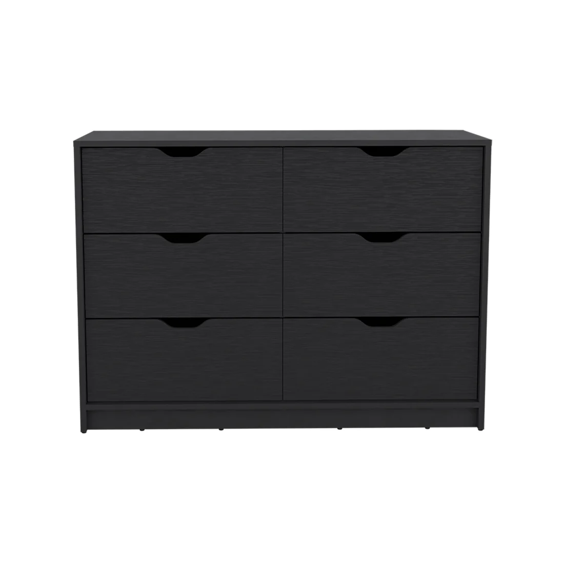 Black Four Drawer Dresser By Homeroots - Image 2