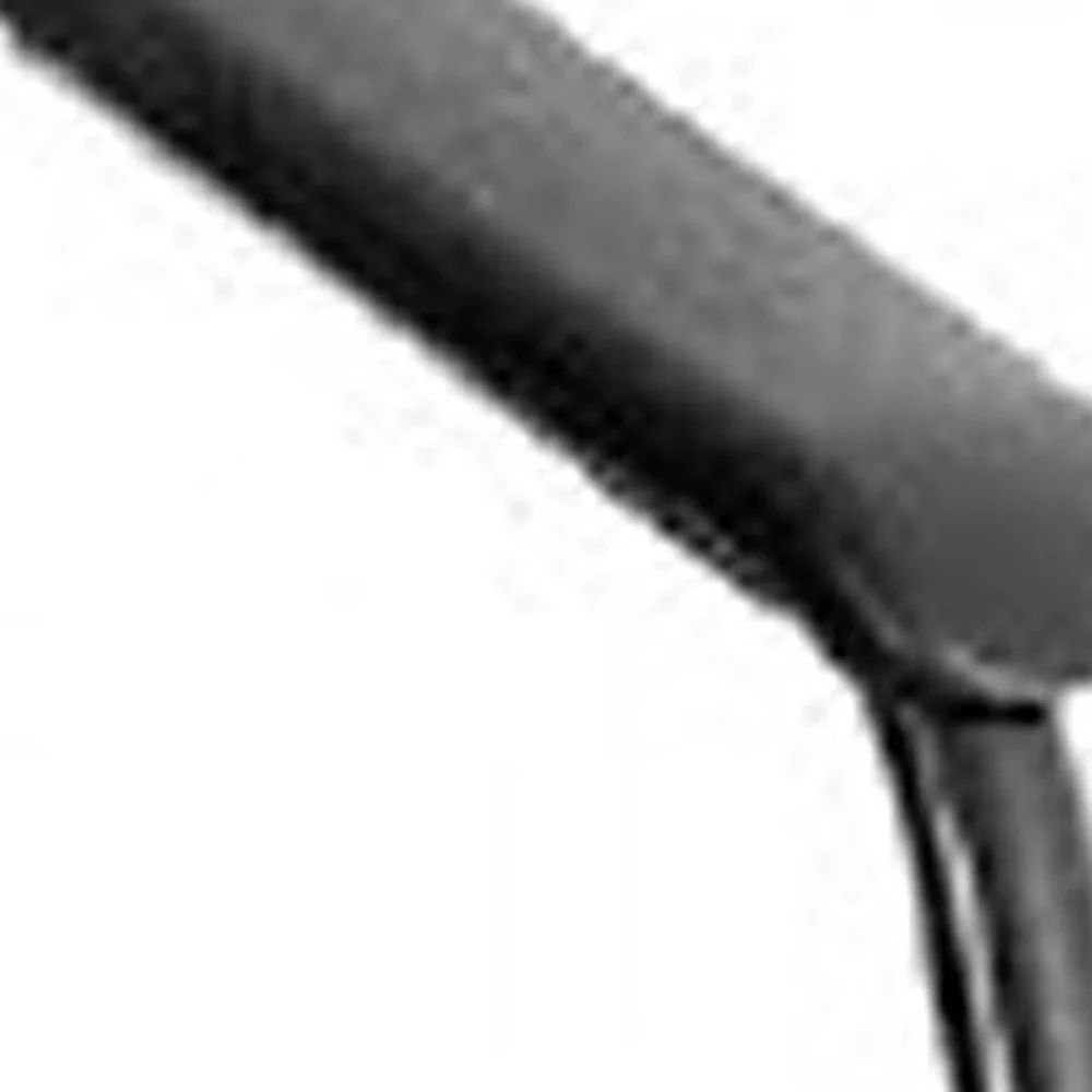 Black Frame Plastic / Fabric Guest Chair By Homeroots - 372368 - Image 5