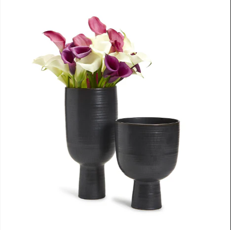 Black Glazed Cup Set Of 4 By Tozai Home - Image 4