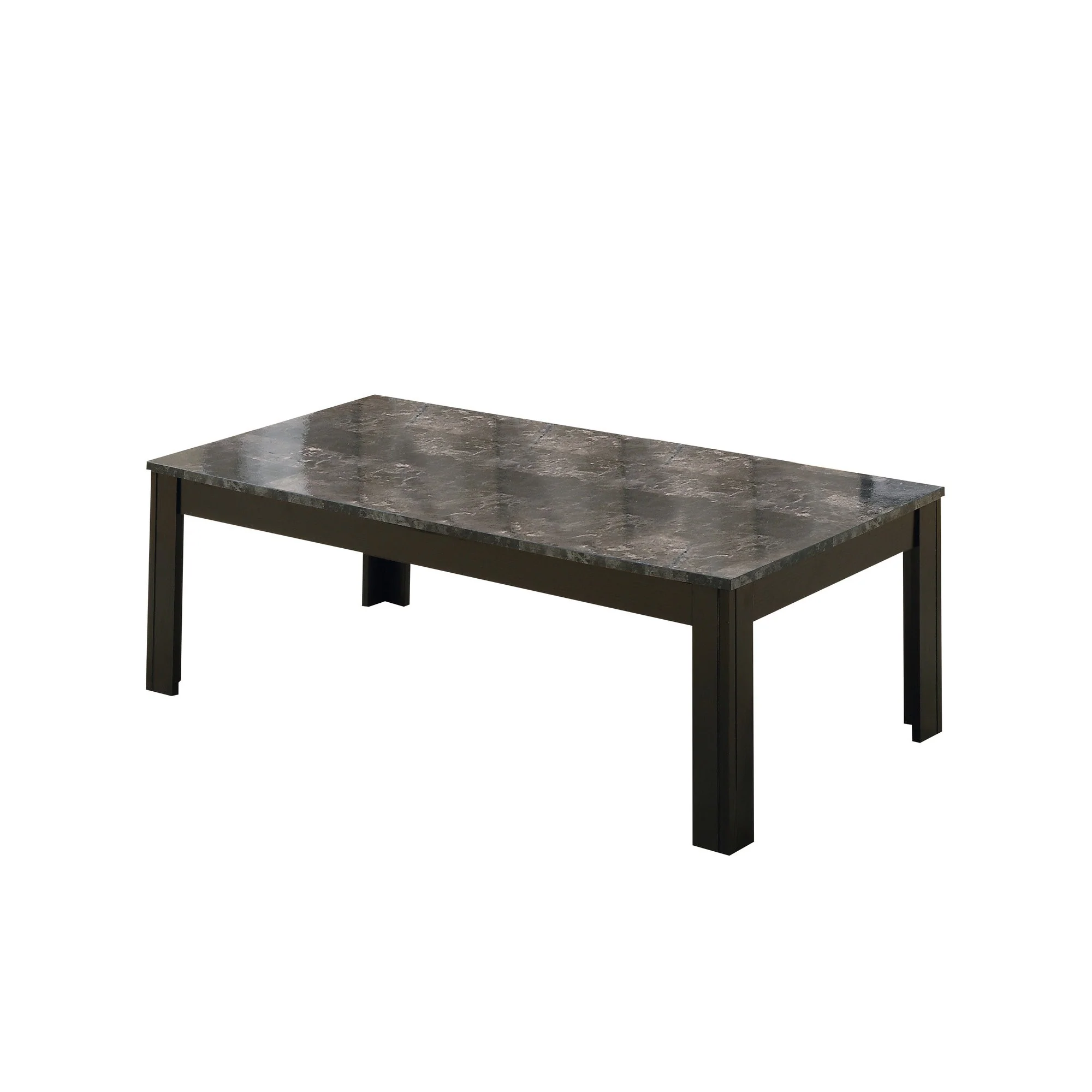 Black Grey Marble-Look Top Table Set - 3Pcs Set By Homeroots - Image 2