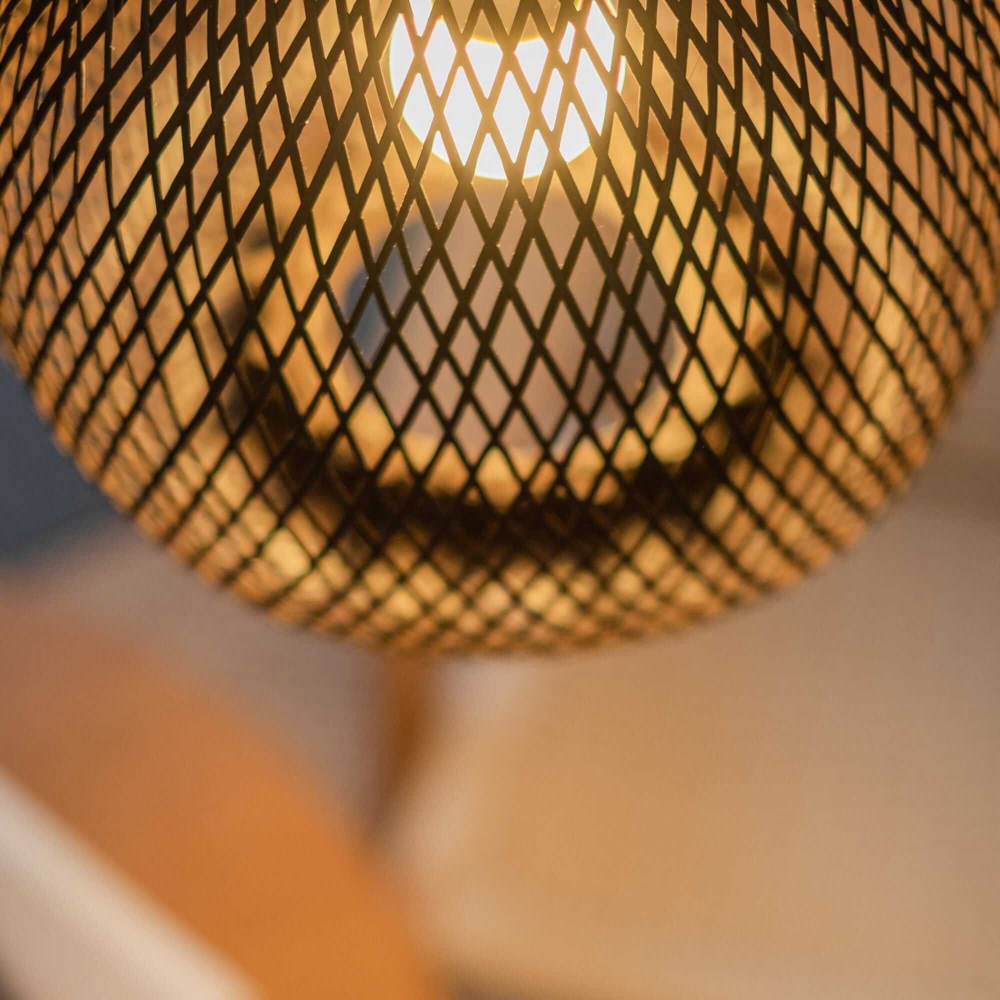 Black Kun Ya Na - Bamboo Pendant Light Shade (10 - 11 Inches) By Thaihome - Image 5