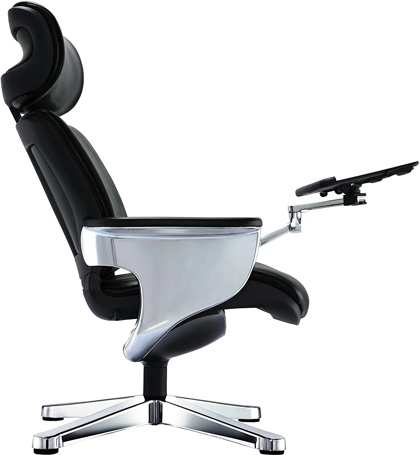 Black Leather Chair By Homeroots - 372428 - Image 3