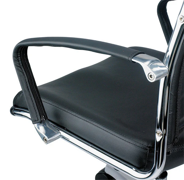 Black Leather Chair By Homeroots - 372374 - Image 2