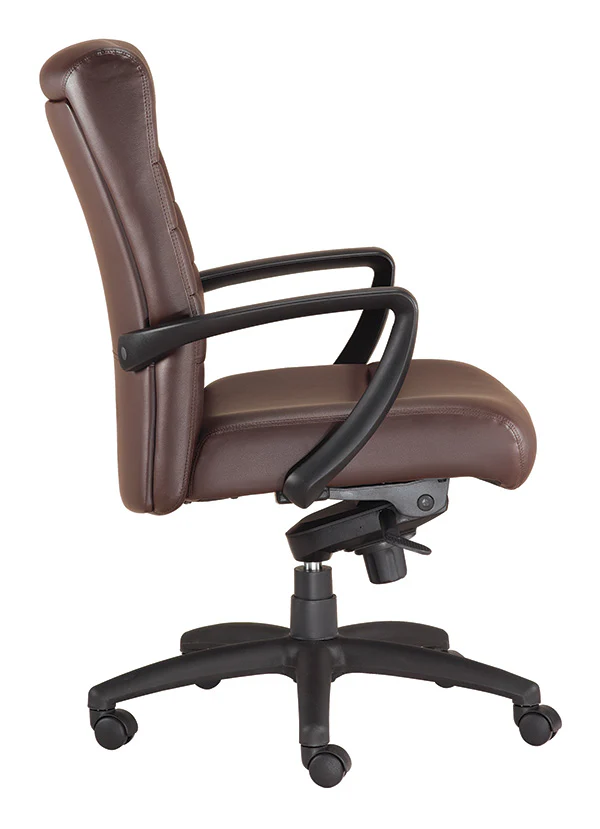 Black Leather Chair By Homeroots - 372375 - Image 6