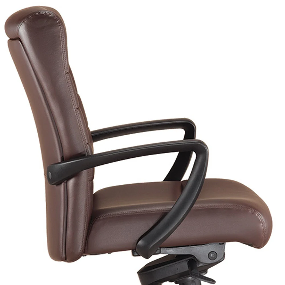 Black Leather Chair By Homeroots - 372375 - Image 9