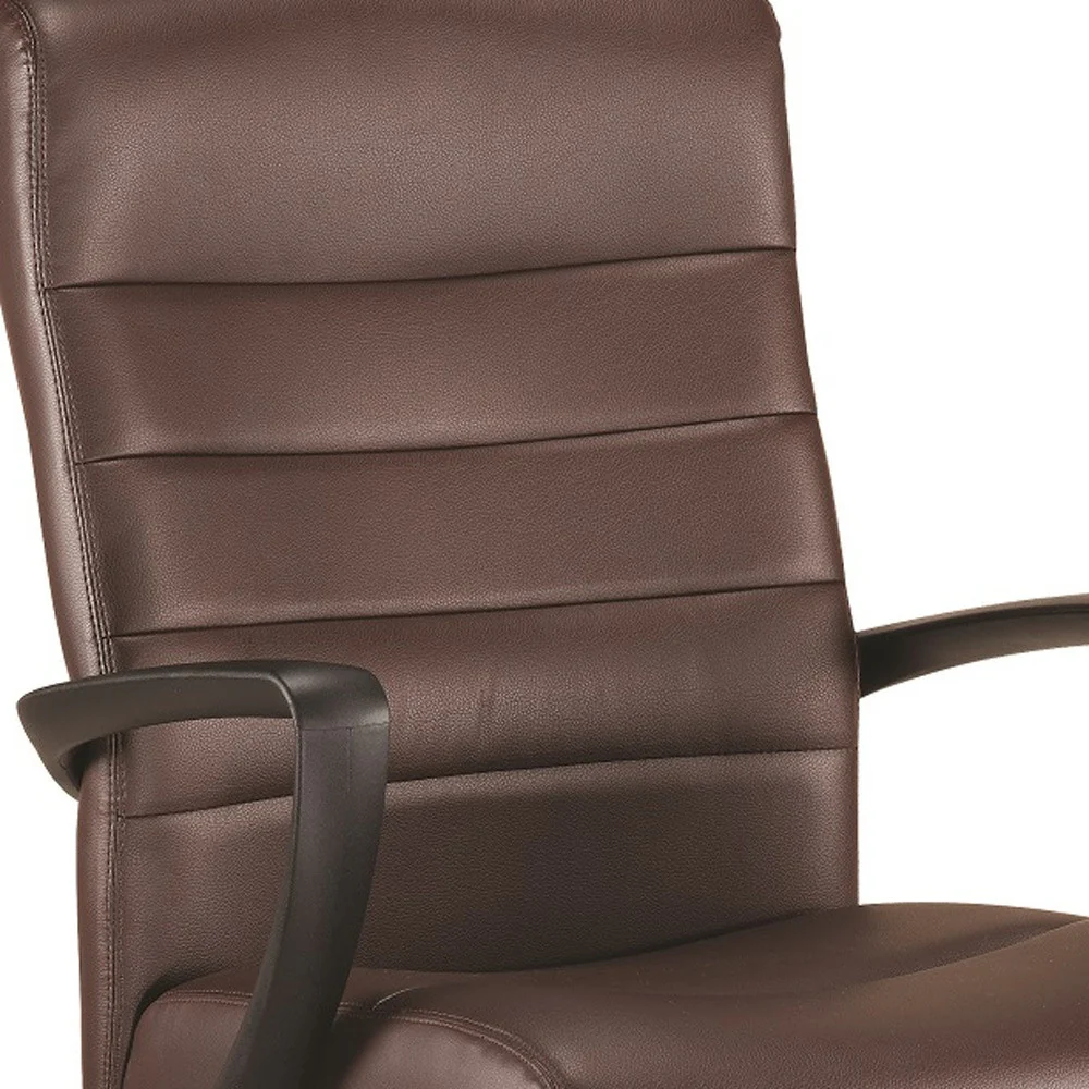 Black Leather Chair By Homeroots - 372378 - Image 10