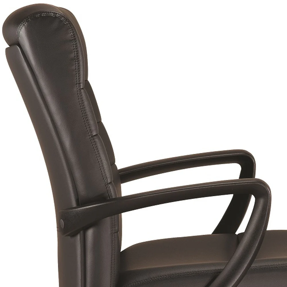 Black Leather Chair By Homeroots - 372378 - Image 5