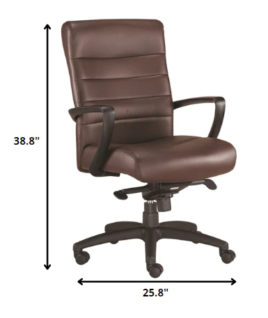 Black Leather Chair By Homeroots - 372378 - Image 7