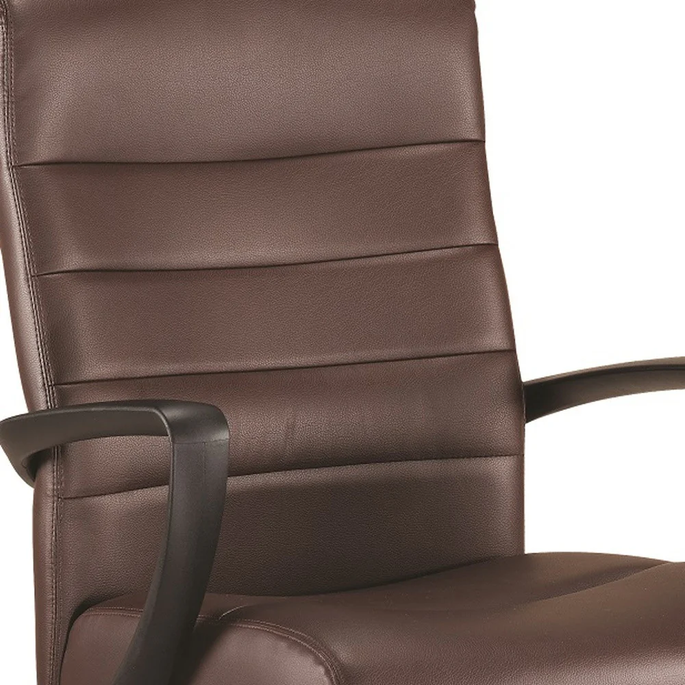 Black Leather Chair By Homeroots - 372378 - Image 8