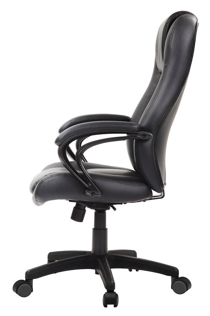 Black Leather Chair By Homeroots - 372382 - Image 2