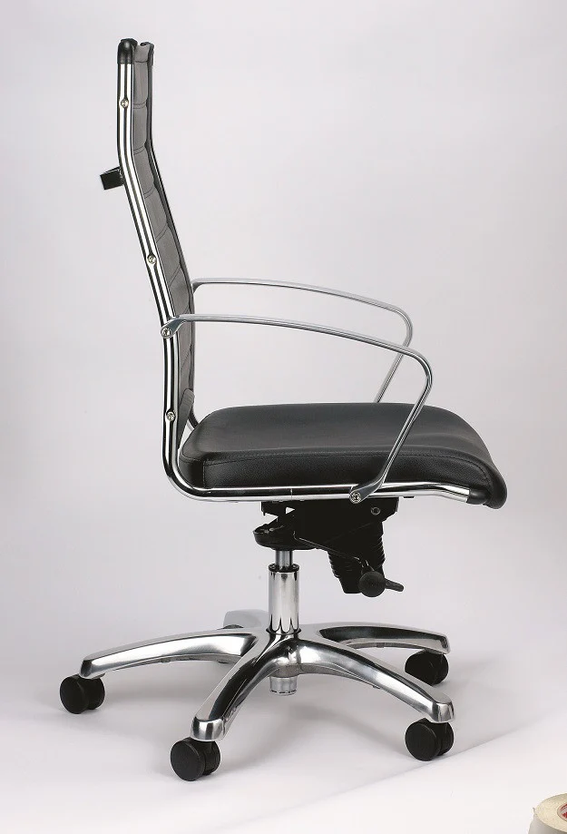 Black Leather Chair By Homeroots - 372384 - Image 2