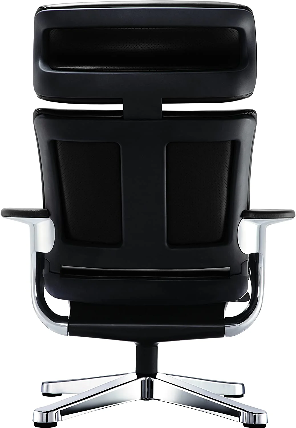 Black Leather Chair By Homeroots - 372428 - Image 4