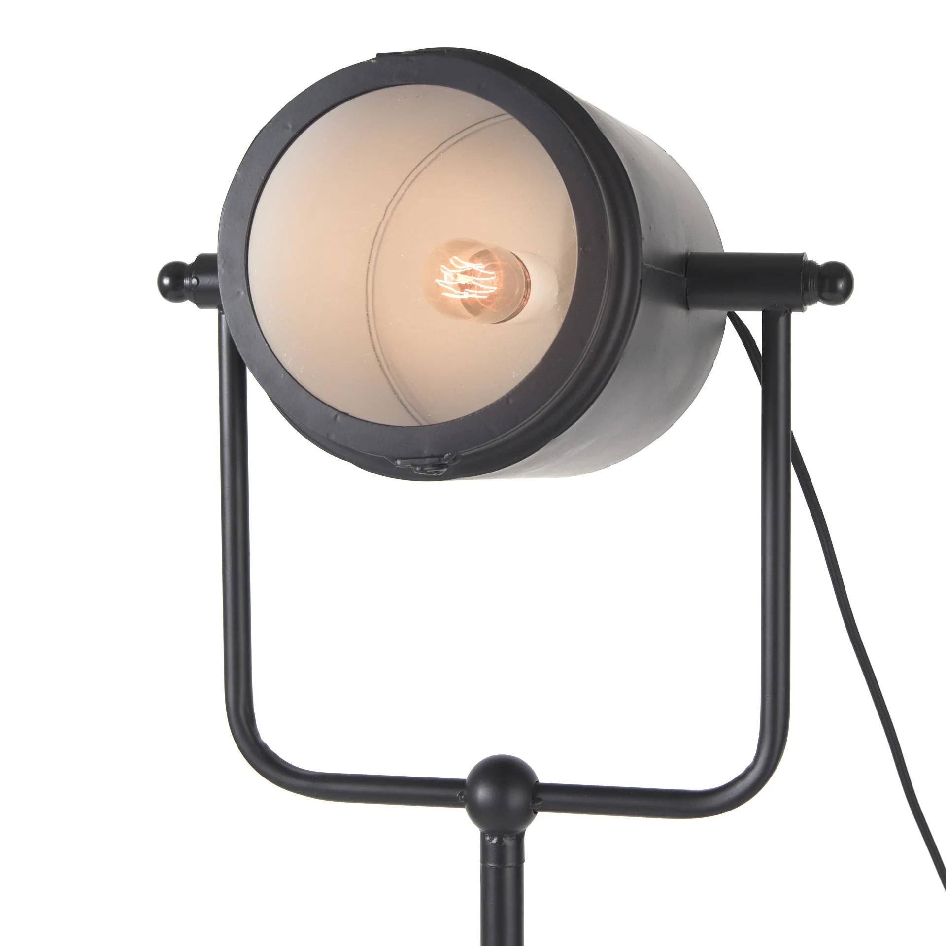 Black LED Floor Lamp With Black Metal Shade By Homeroots - Image 7