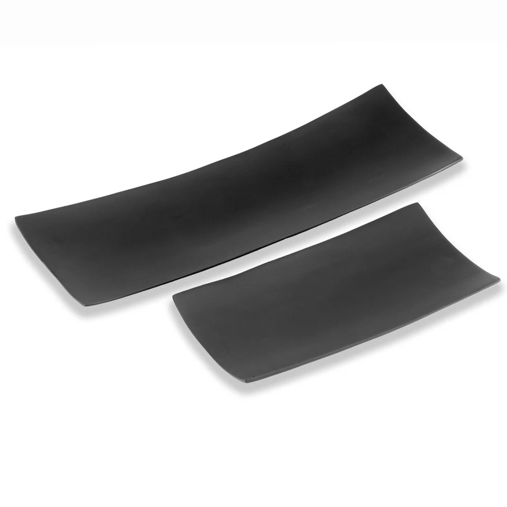 Black Long Trays Set Of 2 By Homeroots - Image 3