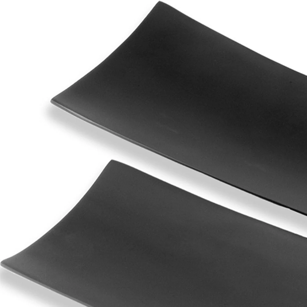 Black Long Trays Set Of 2 By Homeroots - Image 5