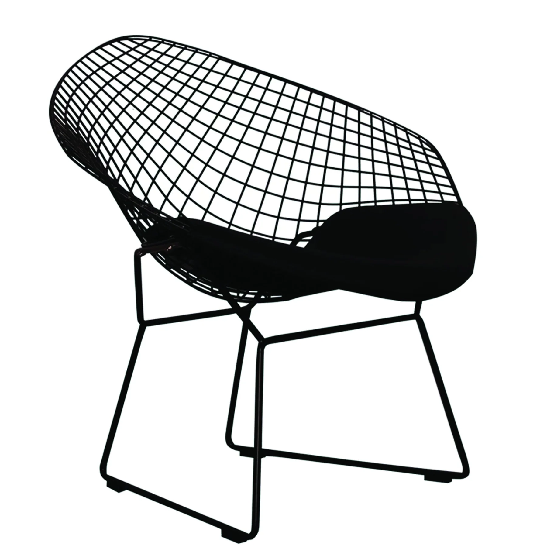 Black Lounge Chair By Homeroots - Image 3