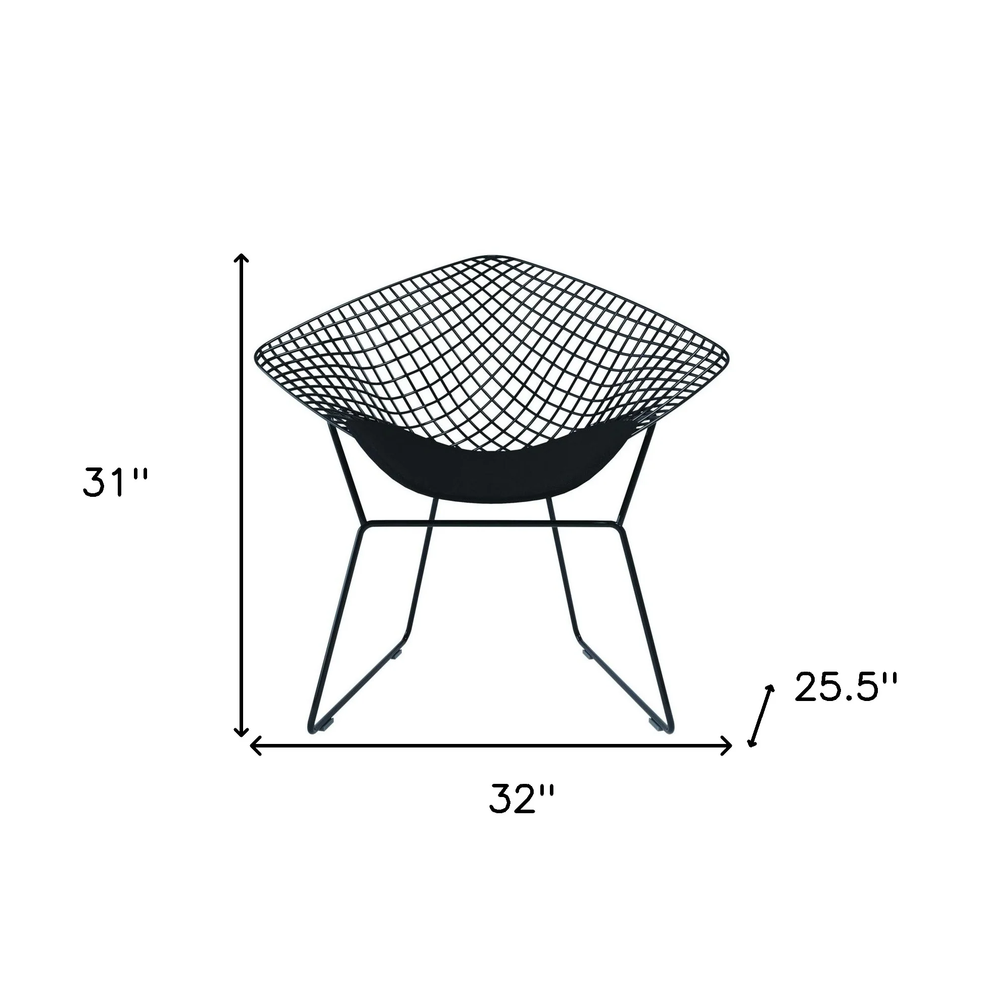 Black Lounge Chair By Homeroots - Image 6