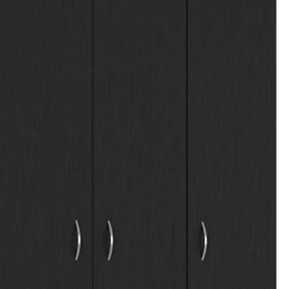 Black Manufactured Wood Two Drawer Combo Dresser By Homeroots - Image 5