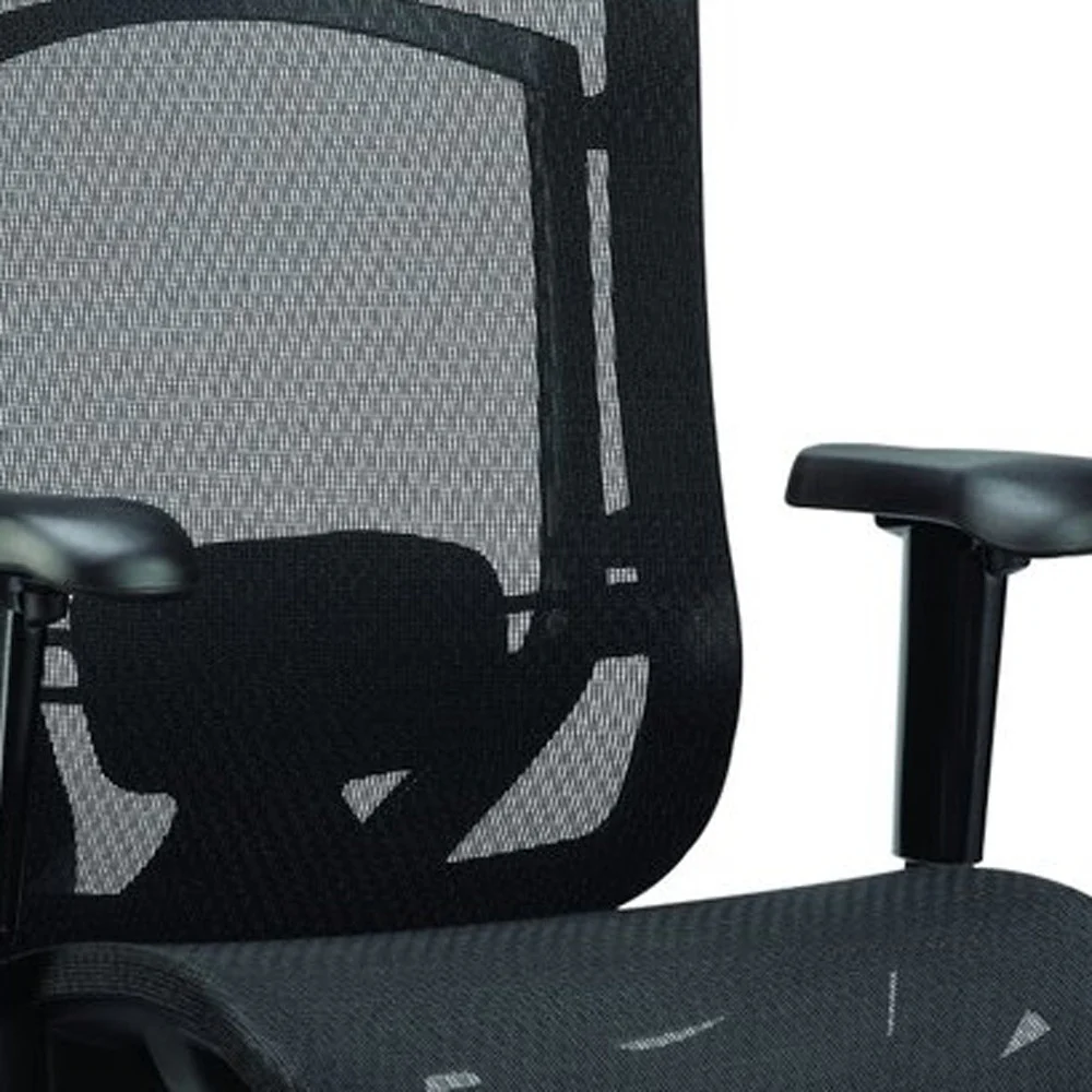 Black Mesh Chair By Homeroots - 372416 - Image 3