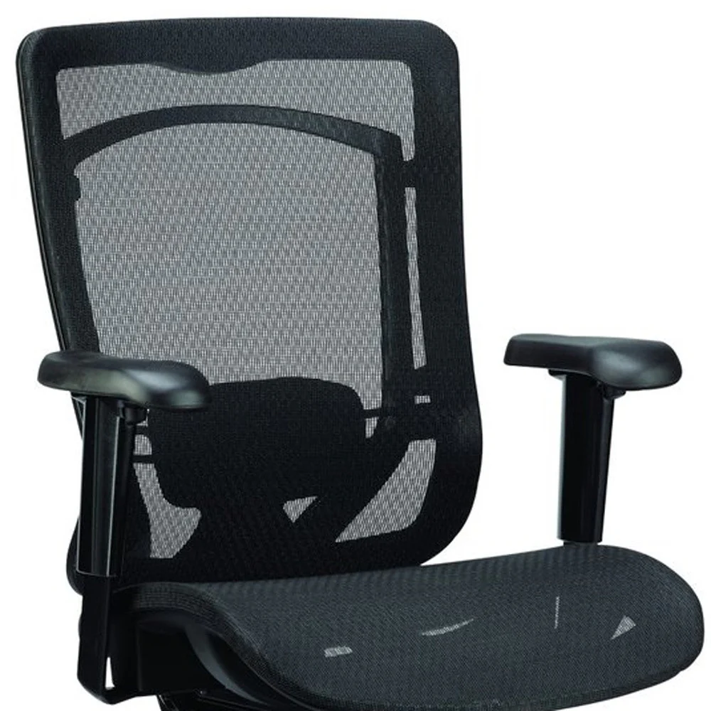 Black Mesh Chair By Homeroots - 372416 - Image 4