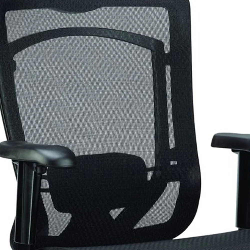 Black Mesh Chair By Homeroots - 372416 - Image 5
