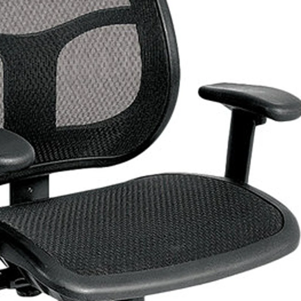 Black Mesh Chair By Homeroots - 372417 - Image 3