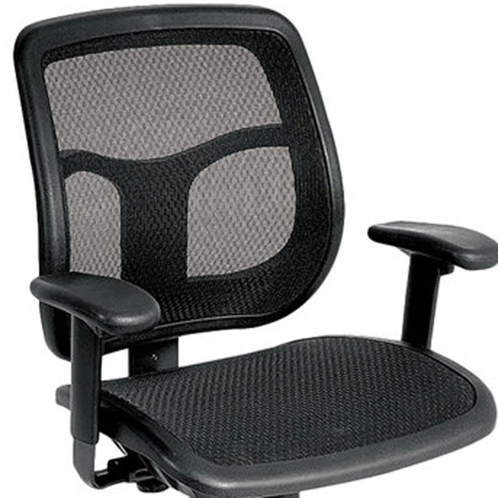 Black Mesh Chair By Homeroots - 372417 - Image 4