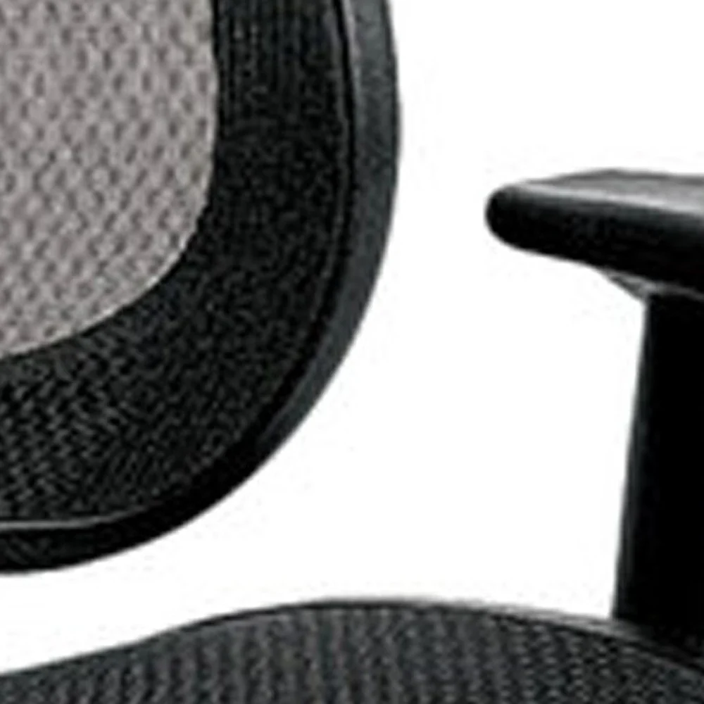 Black Mesh Chair By Homeroots - 372417 - Image 5