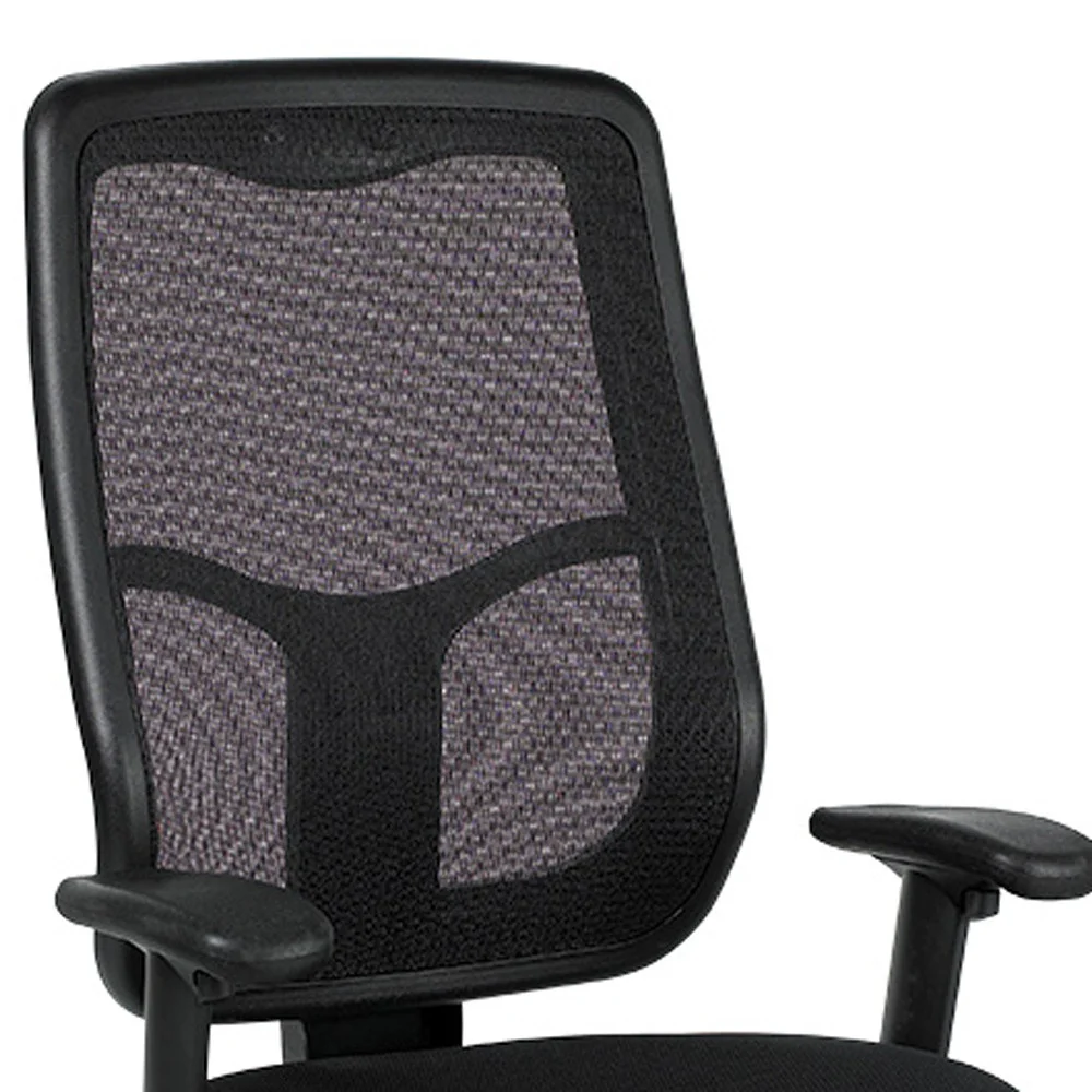 Black Mesh Chair By Homeroots - 372425 - Image 4