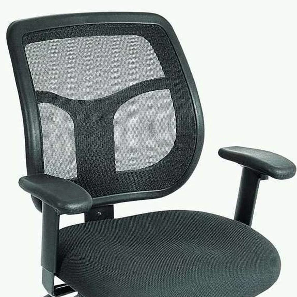 Black Mesh Fabric Chair By Homeroots - 372412 - Image 4