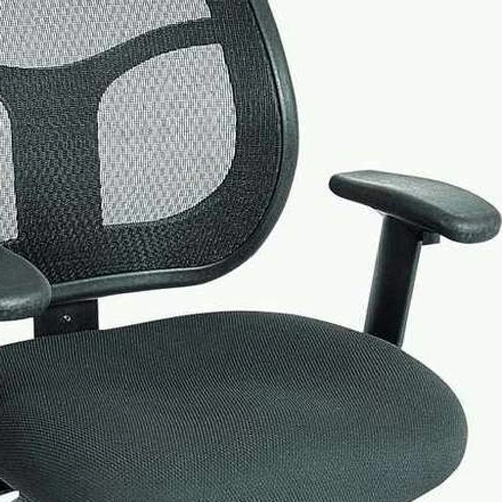Black Mesh Fabric Chair By Homeroots - 372412 - Image 5