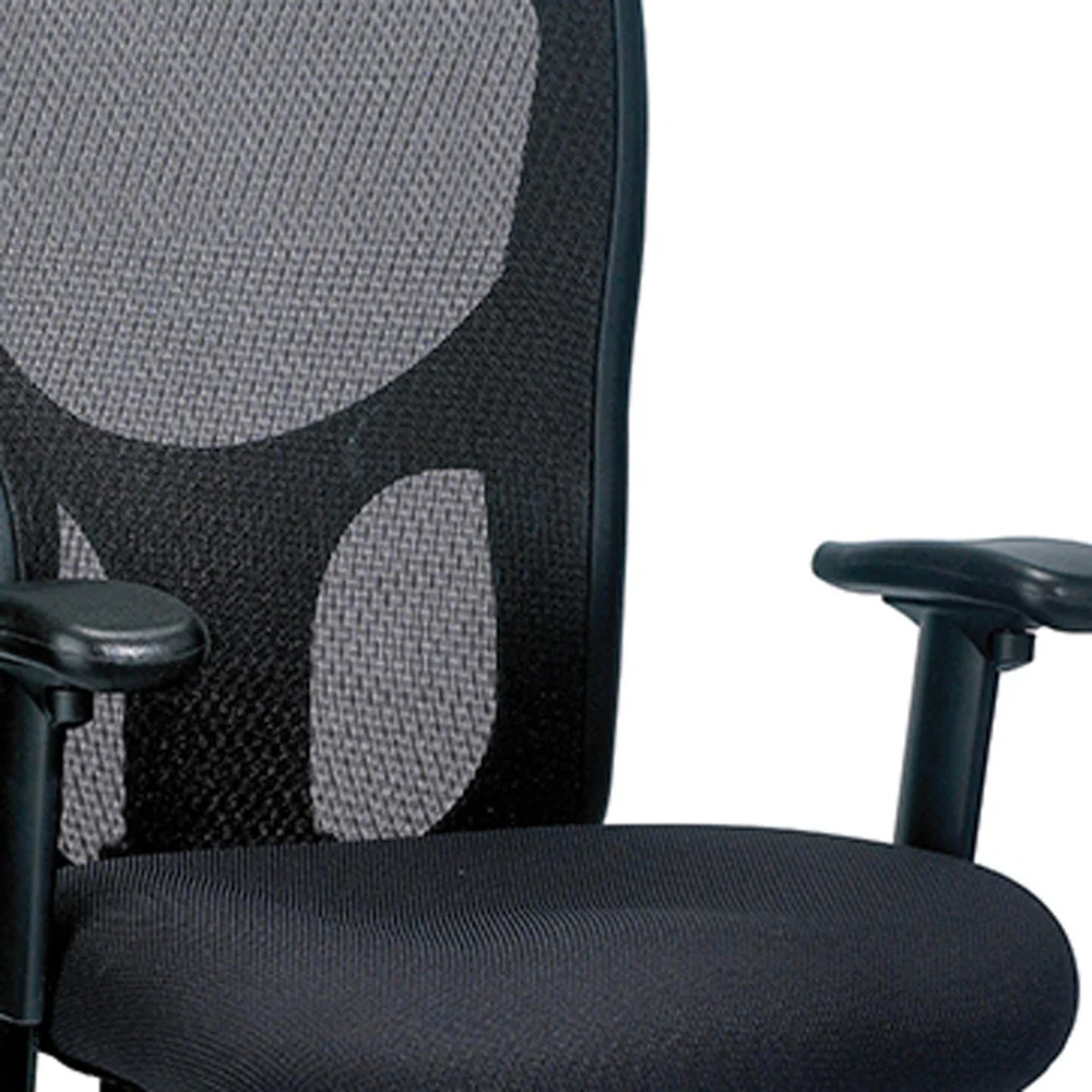 Black Mesh Fabric Chair By Homeroots - 372415 - Image 5