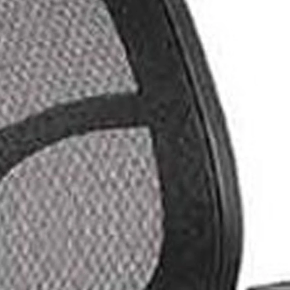 Black Mesh Fabric Drafting Stool By Homeroots - Image 5
