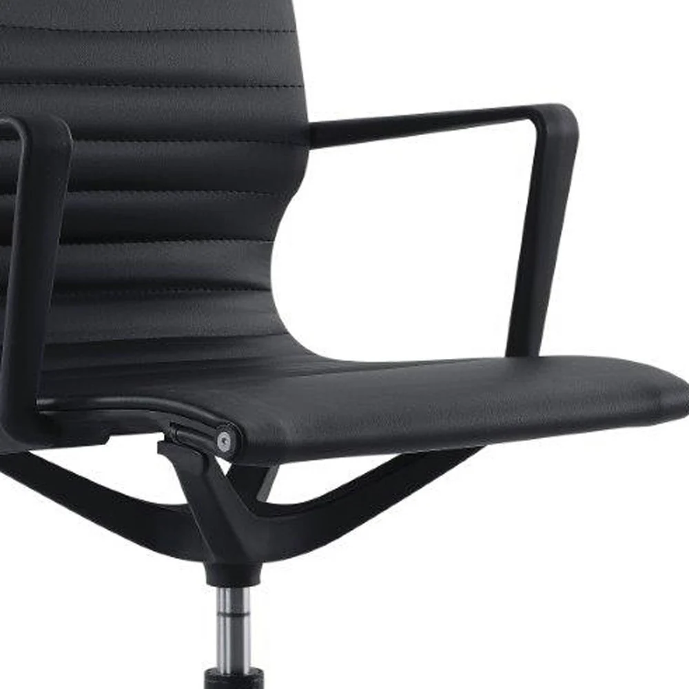 Black Mesh Fle Tilt Chair By Homeroots - Image 3