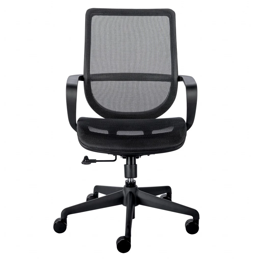 Black Mesh Office Chair with Metal Frame By Homeroots - Image 2