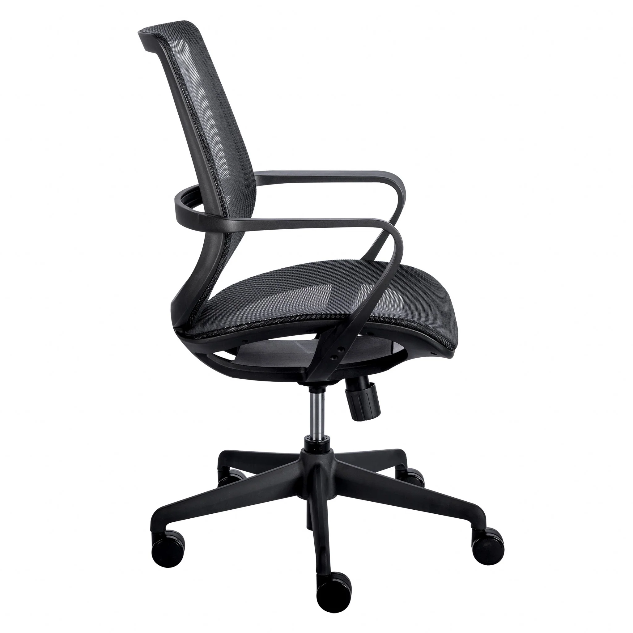 Black Mesh Office Chair with Metal Frame By Homeroots - Image 4