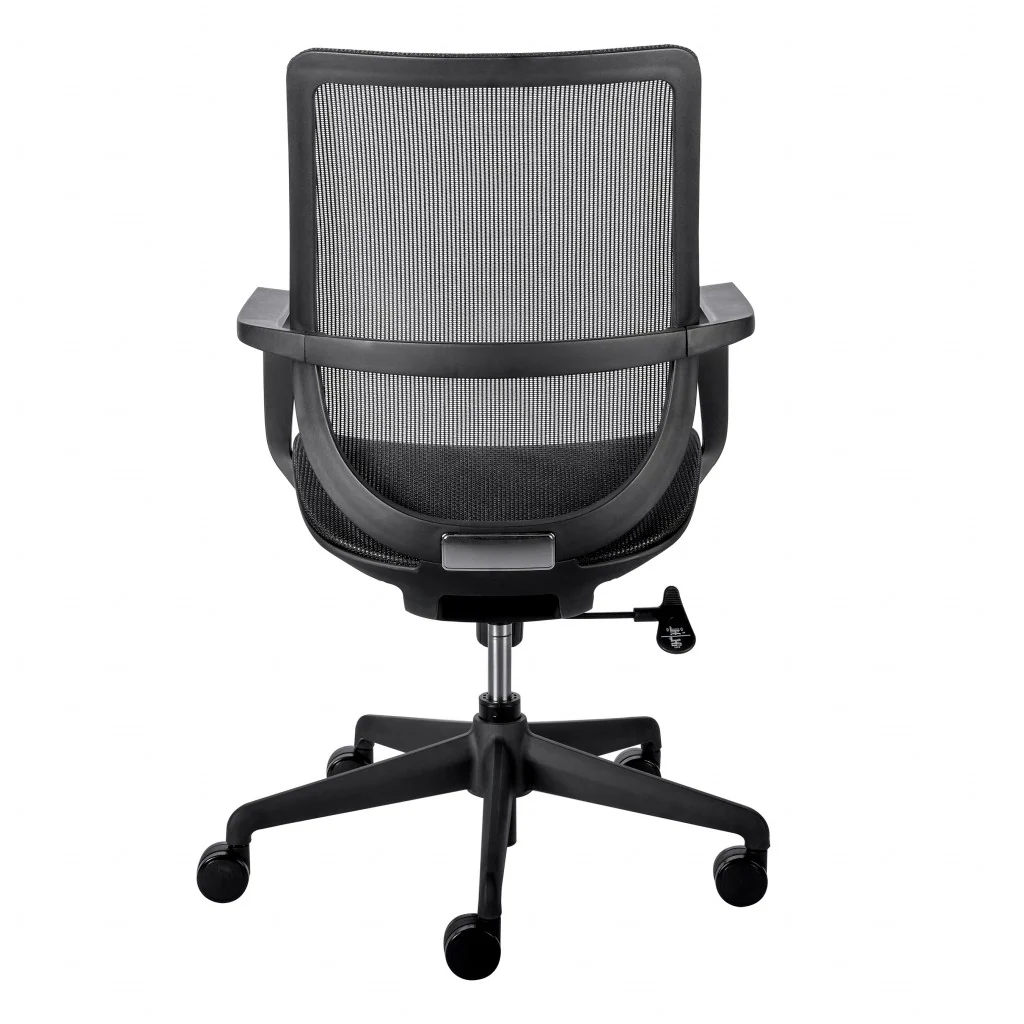 Black Mesh Office Chair with Metal Frame By Homeroots - Image 6