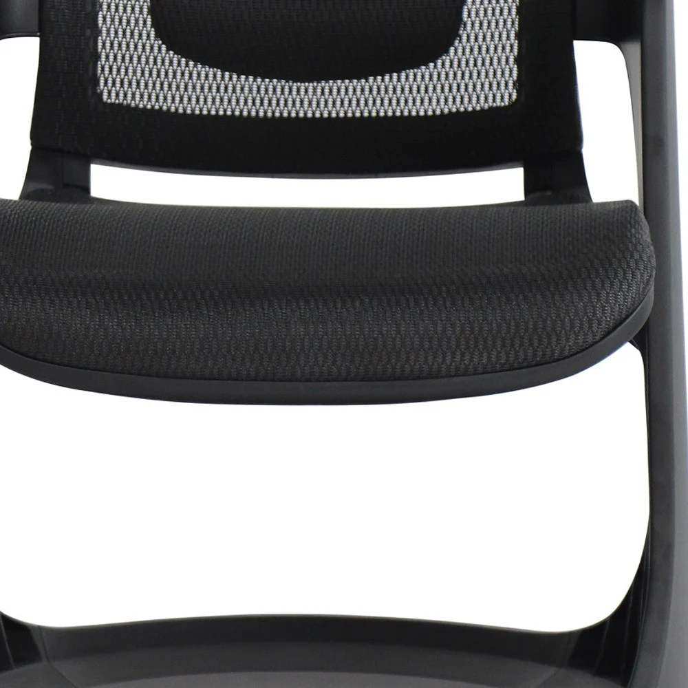 Black Mesh Seat and Back Chair By Homeroots - Image 3