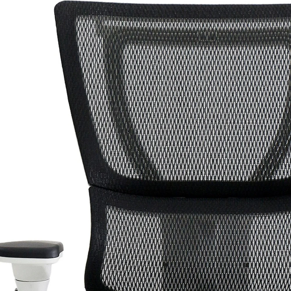 Black Mesh Tilt Tension Control Chair By Homeroots - Image 10