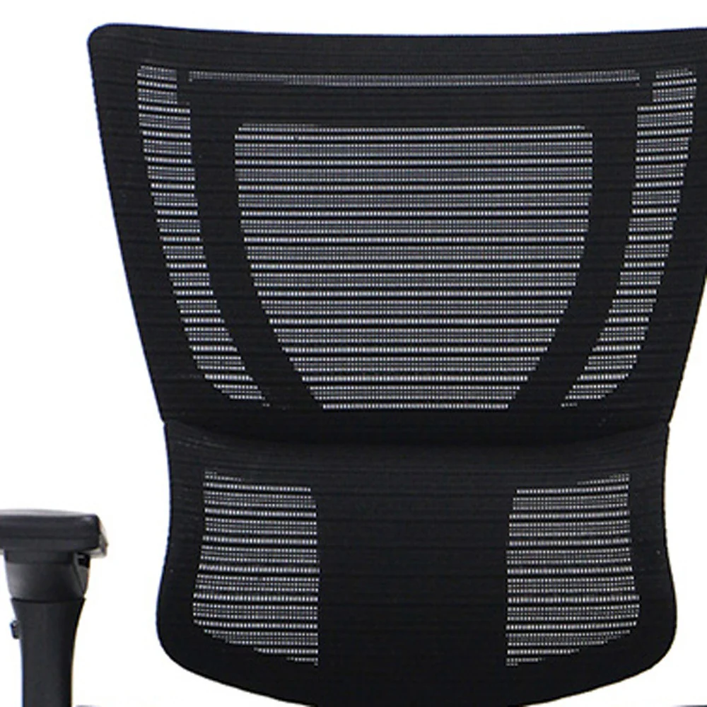 Black Mesh Tilt Tension Control Chair By Homeroots - Image 3
