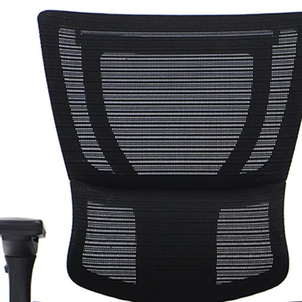 Black Mesh Tilt Tension Control Chair By Homeroots - Image 4