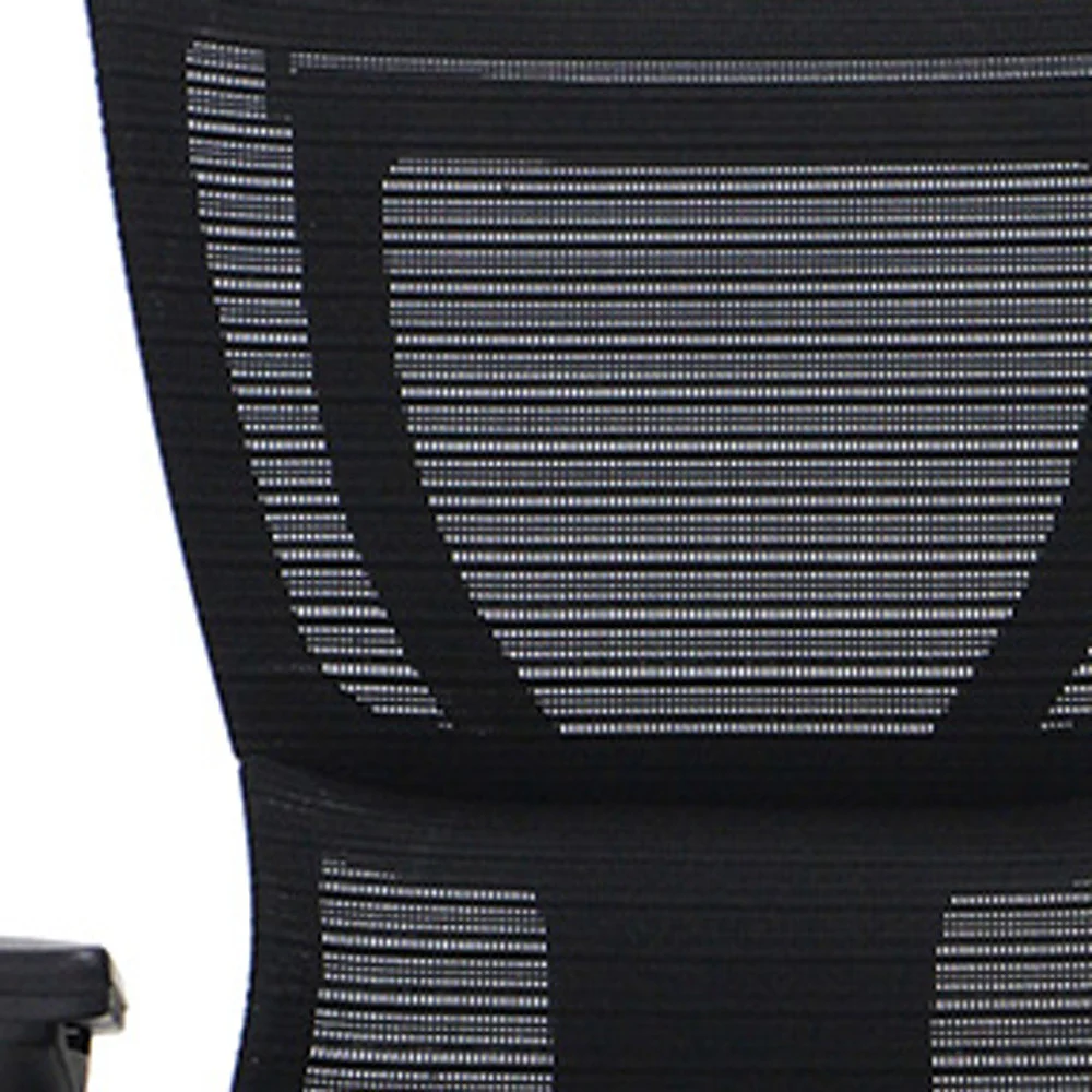 Black Mesh Tilt Tension Control Chair By Homeroots - Image 5