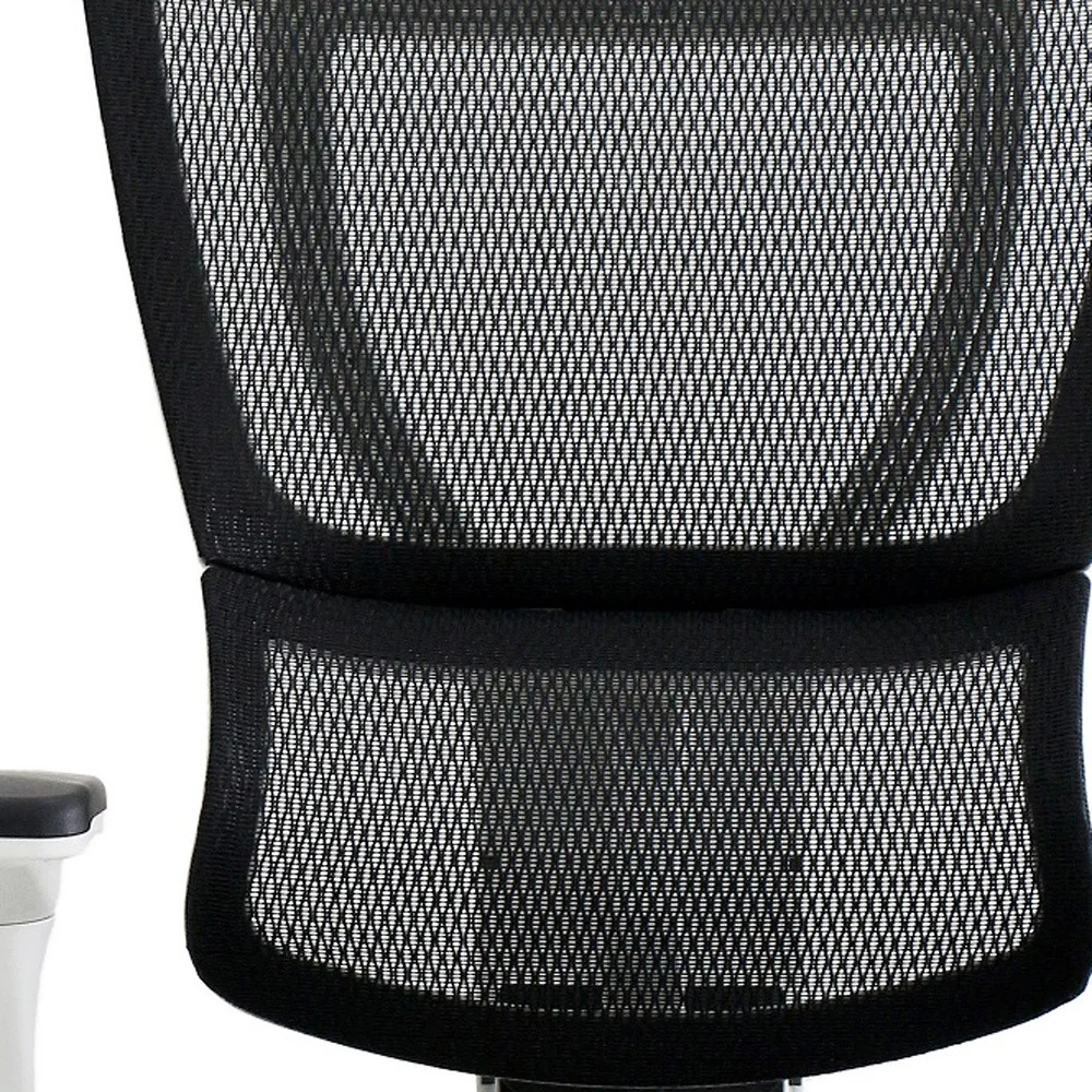 Black Mesh Tilt Tension Control Chair By Homeroots - Image 8