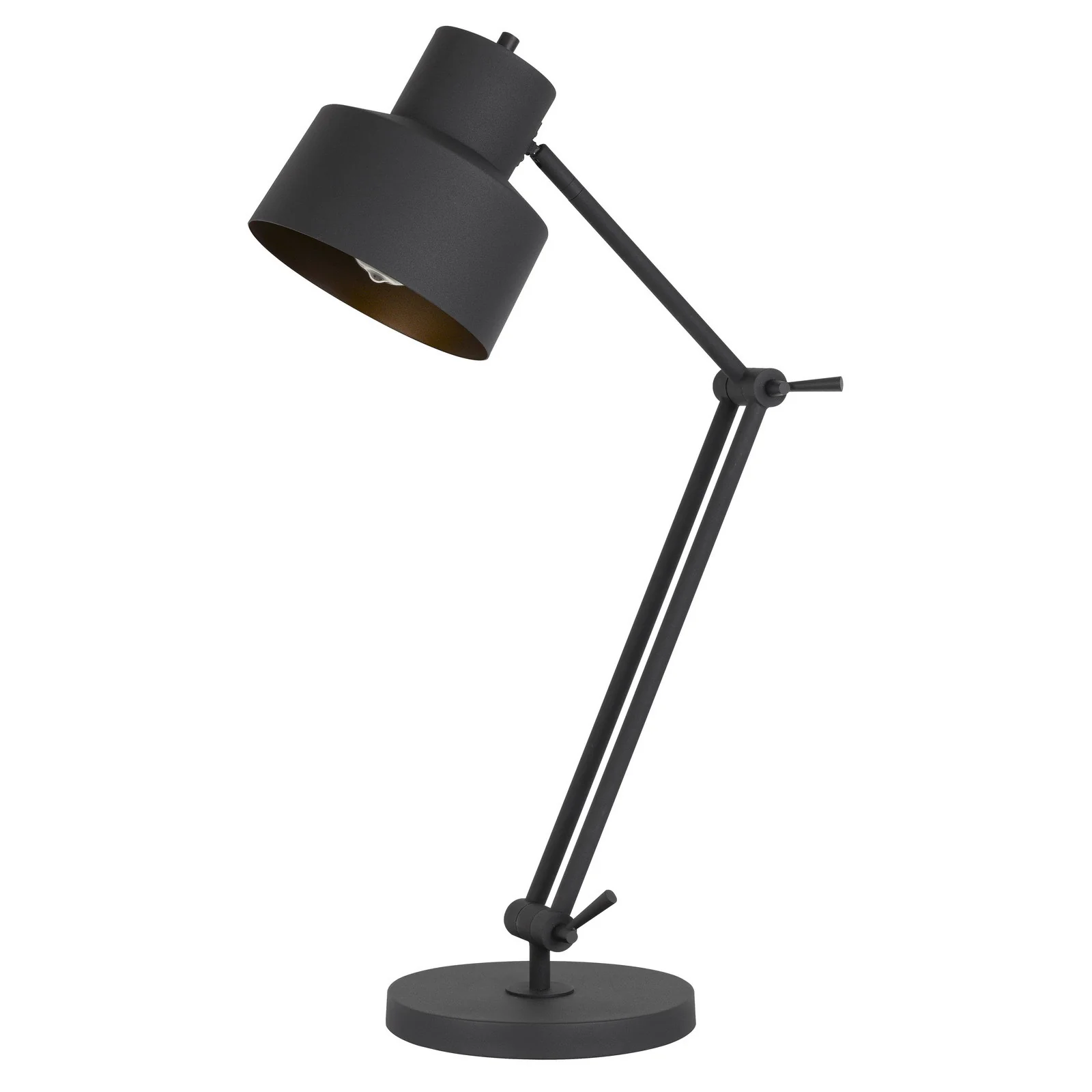 Black Metal Adjustable Desk Table Lamp By Homeroots - Image 5