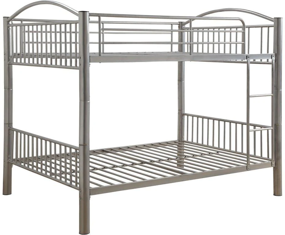Black Metal Full Over Full Bunk Bed By Homeroots - Image 4