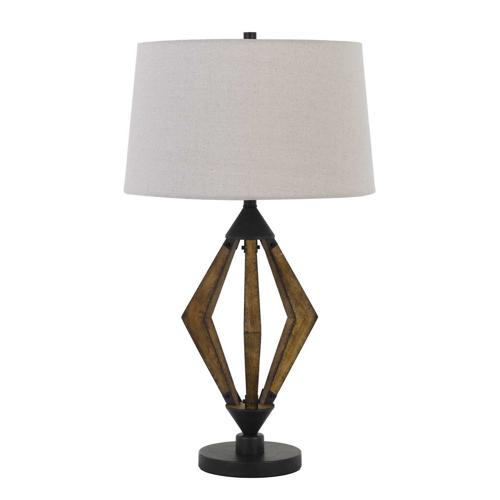Black Metal Lantern Table Lamp With Gray Empire Shade By Homeroots - Image 5