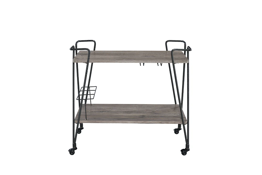 Black Metal Serving Cart By Homeroots - 319142 - Image 5