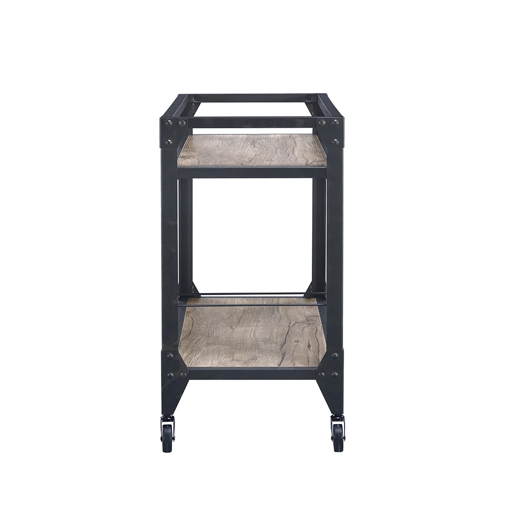 Black Metal Serving Cart By Homeroots - 319144 - Image 4