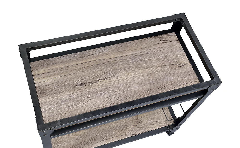 Black Metal Serving Cart By Homeroots - 319144 - Image 5