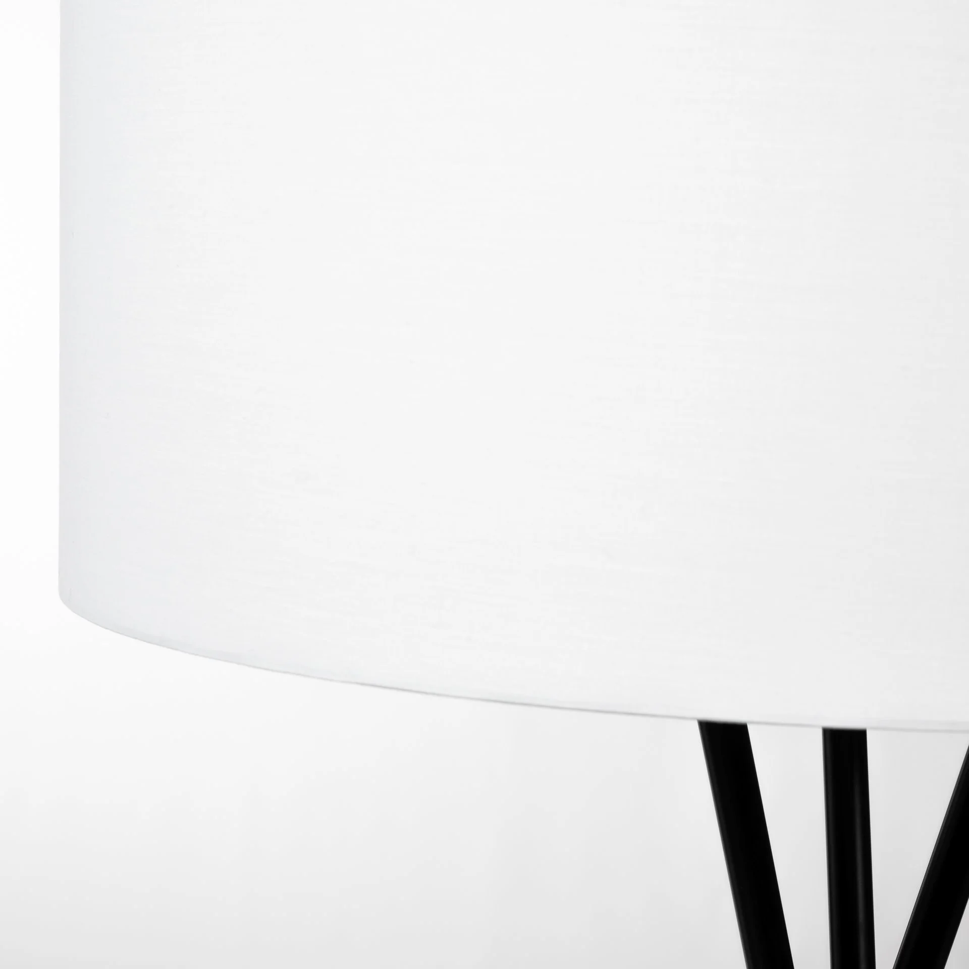 Black Metal Tripod Floor Lamp By Homeroots - Image 6